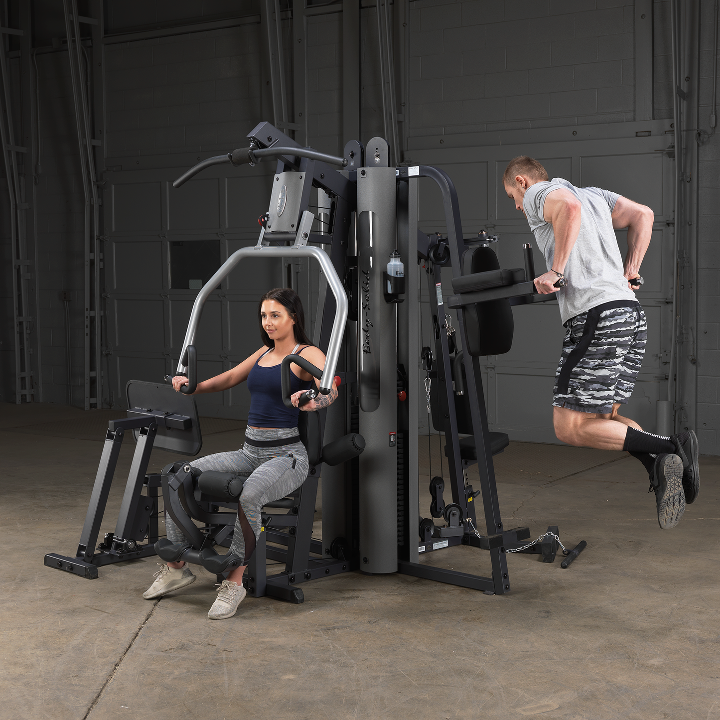 Body-Solid G9S Two-Stack Gym with GKR9 Vertical Knee Raise Attachment