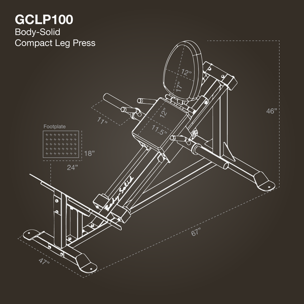 Body-Solid GCLP100 Compact Leg Press