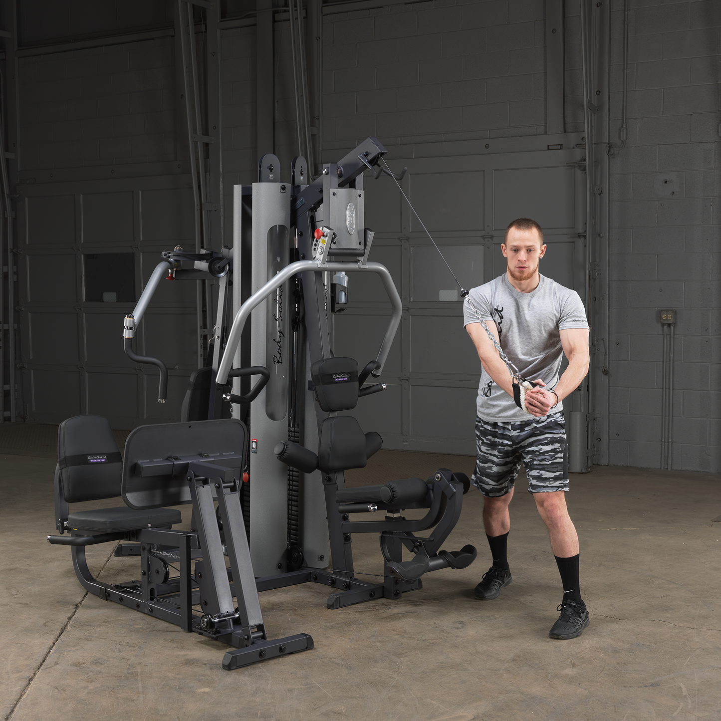 Body-Solid G9S Two-Stack Gym with GKR9 Vertical Knee Raise Attachment