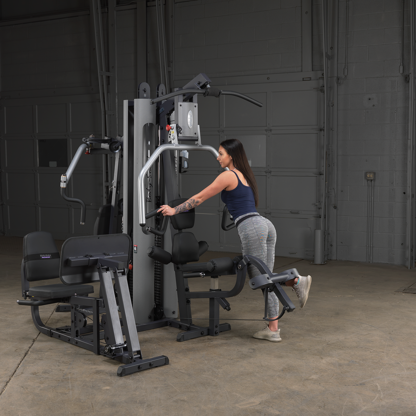 Body-Solid G9S Two-Stack Gym with GKR9 Vertical Knee Raise Attachment