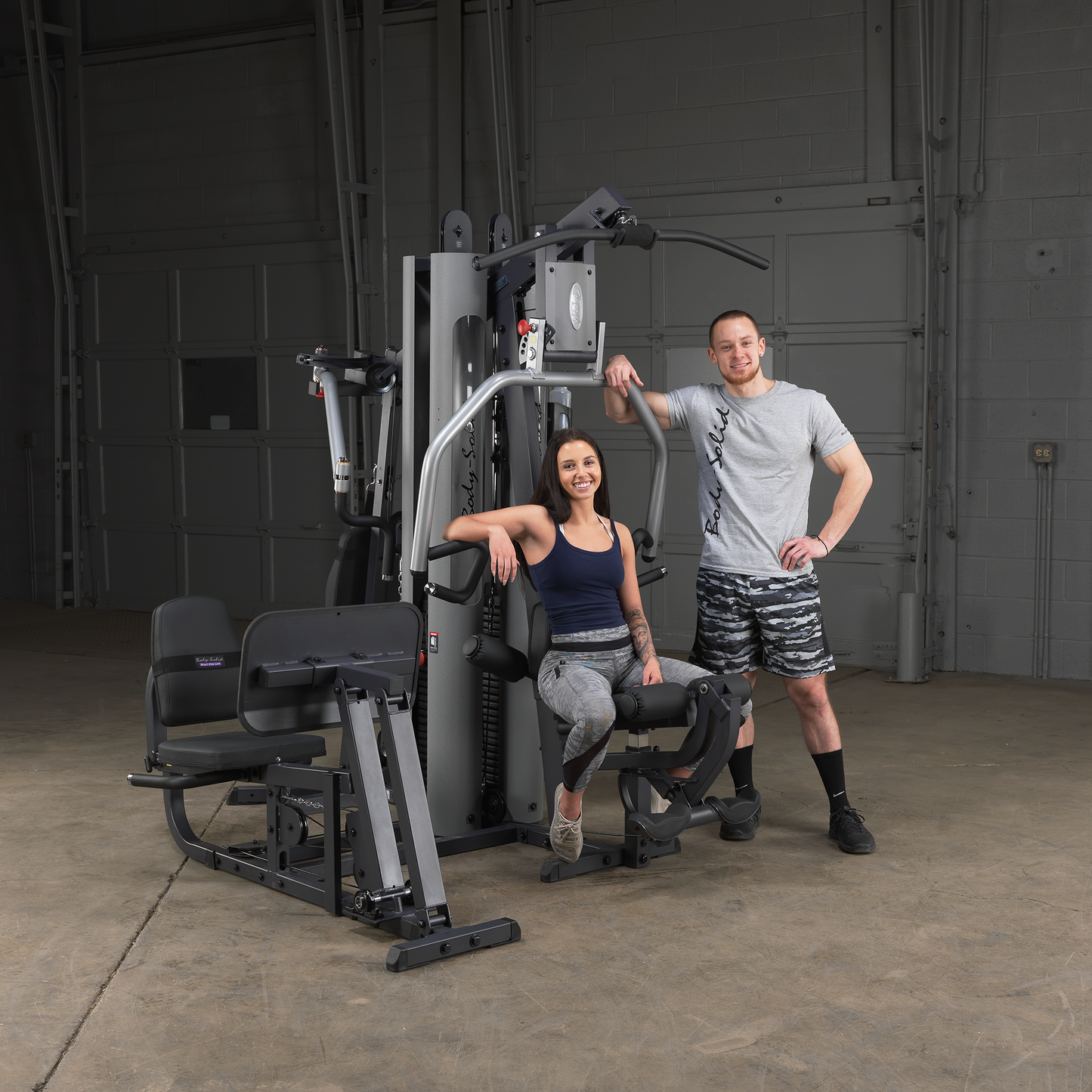 Body-Solid G9S Two-Stack Gym with GKR9 Vertical Knee Raise Attachment