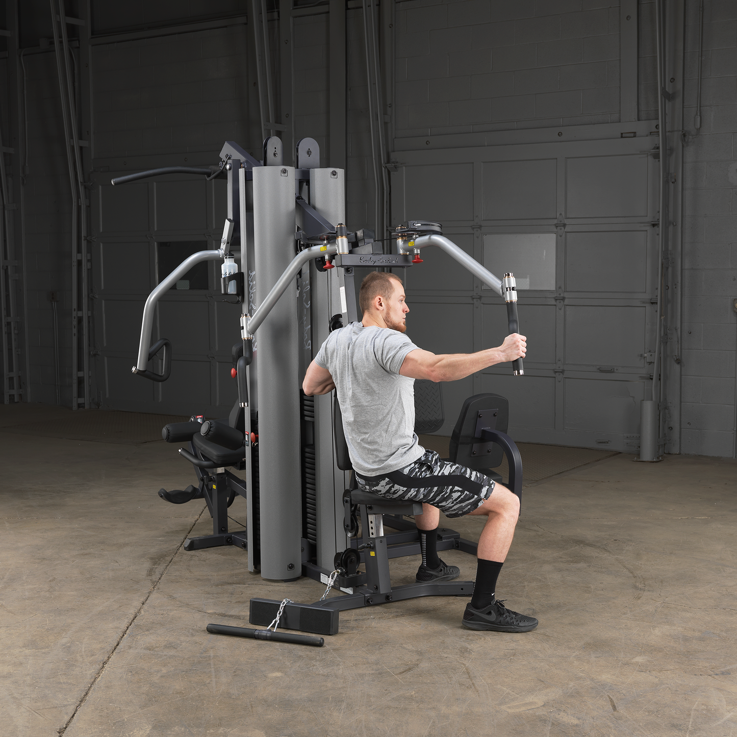 Body-Solid G9S Two-Stack Gym with GKR9 Vertical Knee Raise Attachment