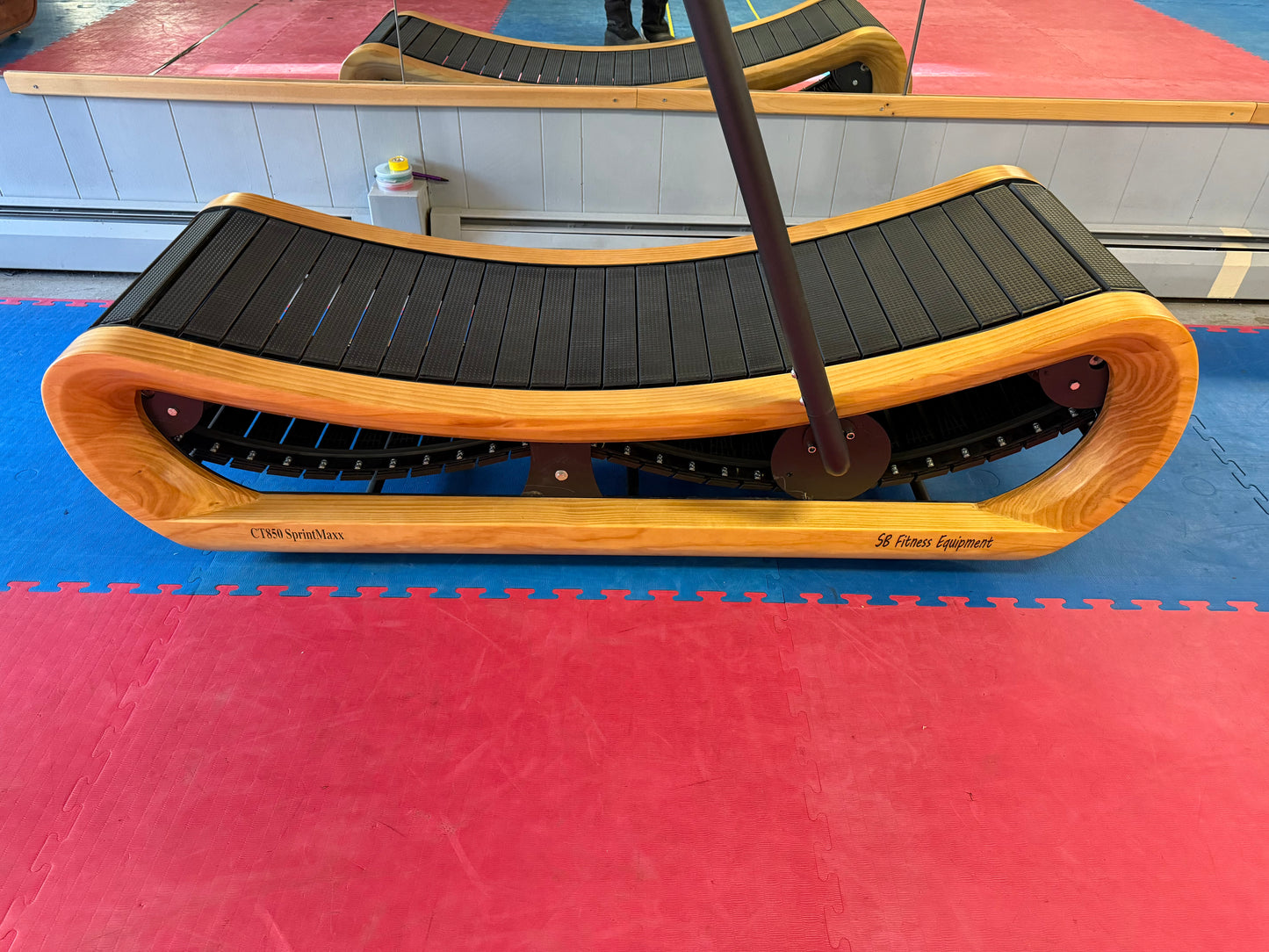 SB Fitness CT850 SprintMaxx Self Generated Cherry Wood Curved Treadmill