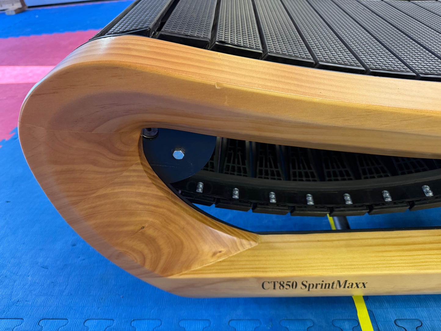 SB Fitness CT850 SprintMaxx Self Generated Cherry Wood Curved Treadmill