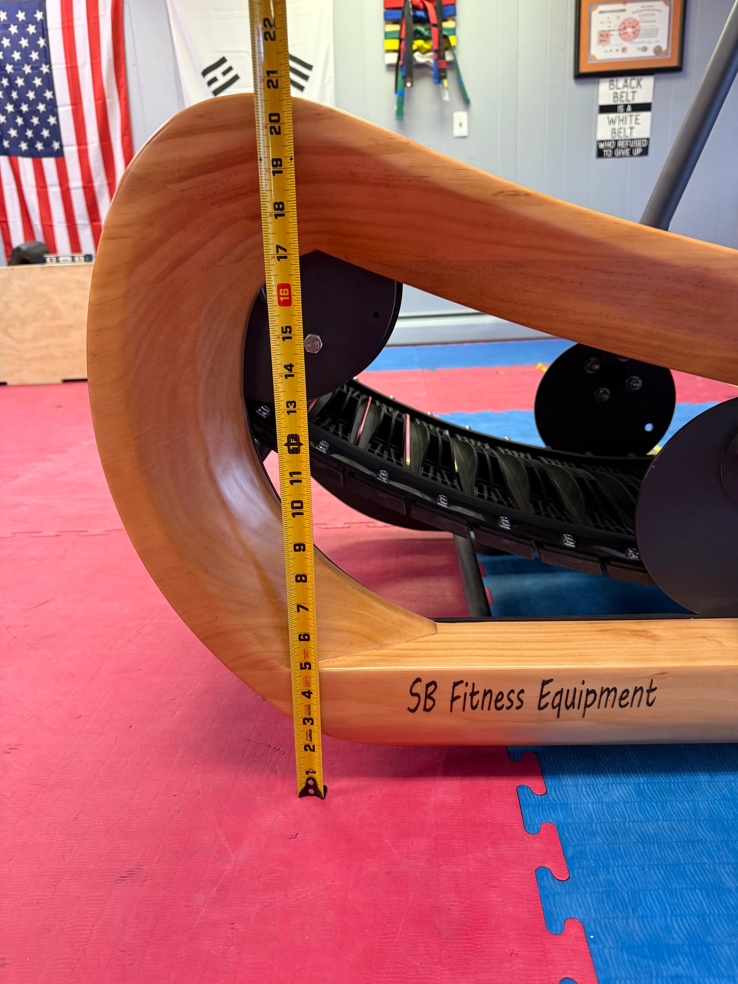 SB Fitness CT850 SprintMaxx Self Generated Cherry Wood Curved Treadmill