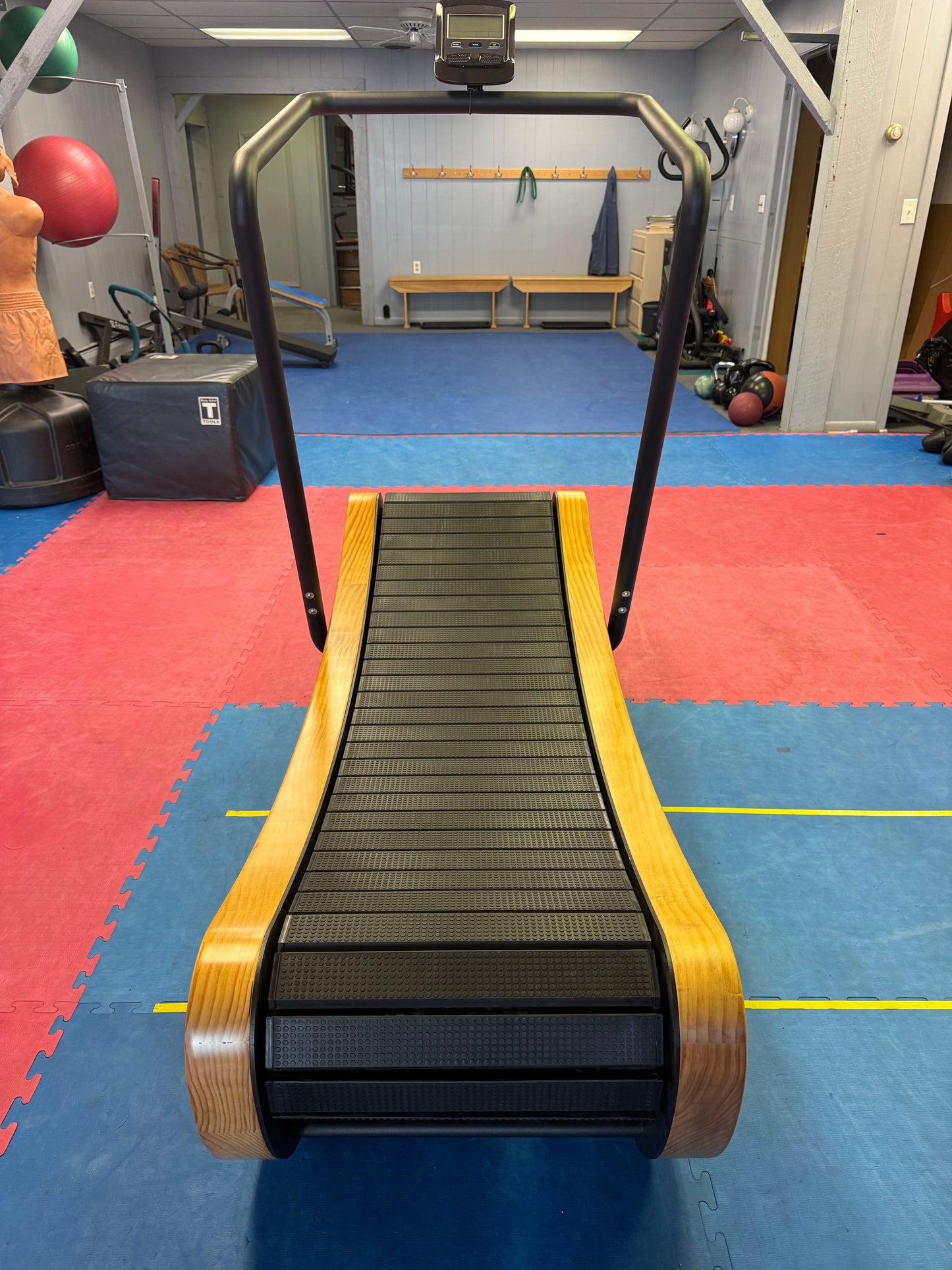 SB Fitness CT850 SprintMaxx Self Generated Cherry Wood Curved Treadmill