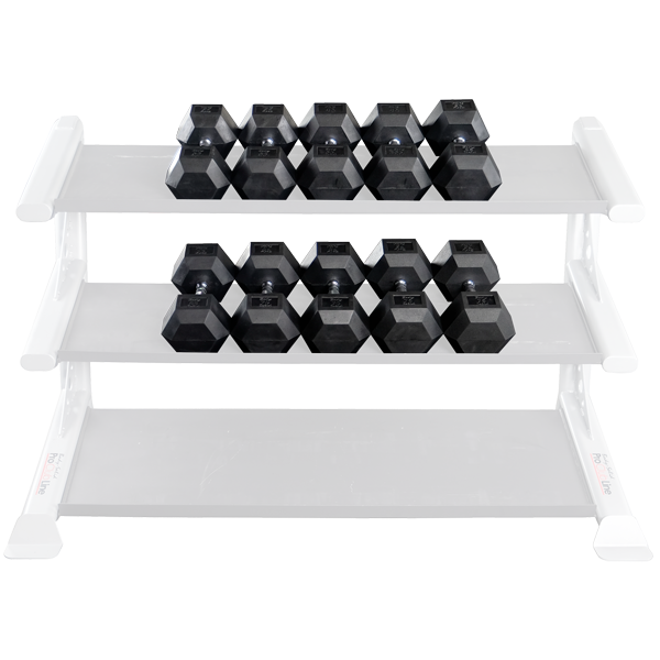Body-Solid Rubber Coated Hex Dumbbell Sets