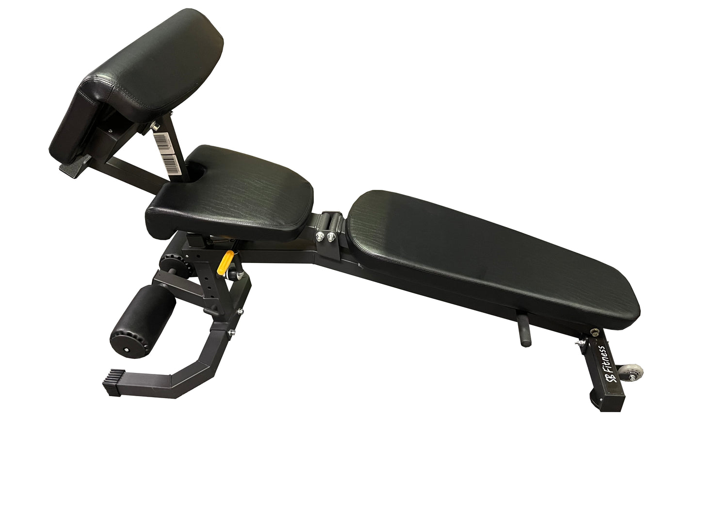 SB Fitness AFID550 Adjustable Bench w/Preacher Curl Attachment (Flat/Incline/Decline)