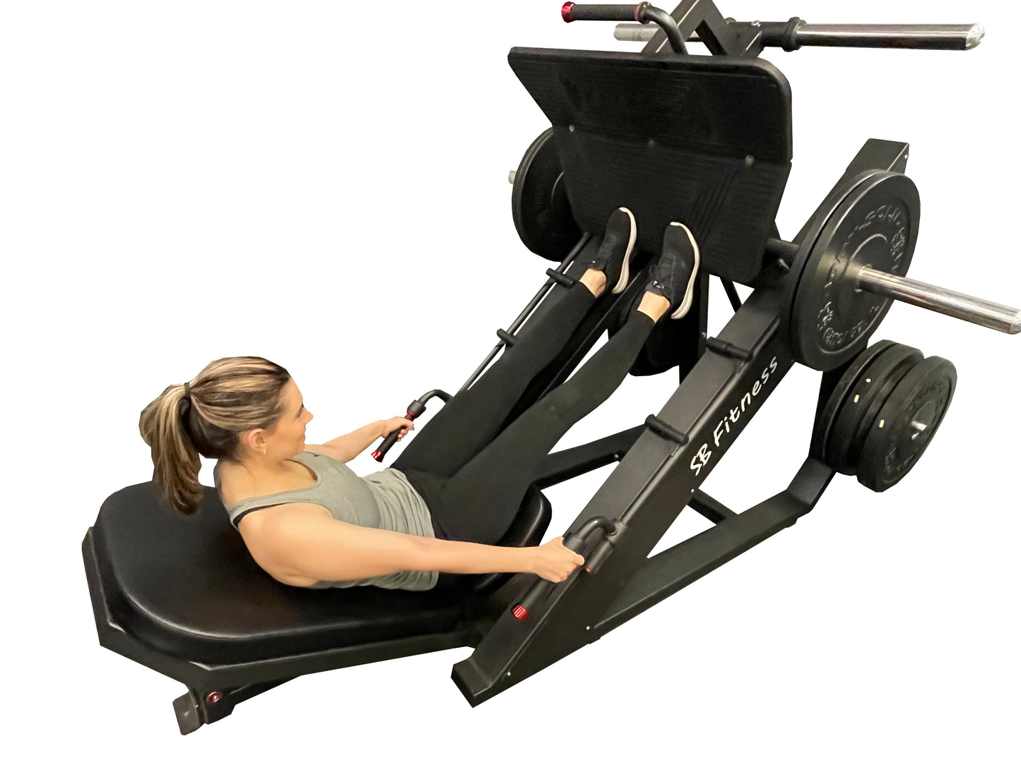 SB Fitness Commercial Rated Plate Loaded Linear Bearing Leg Press and Calf Raise