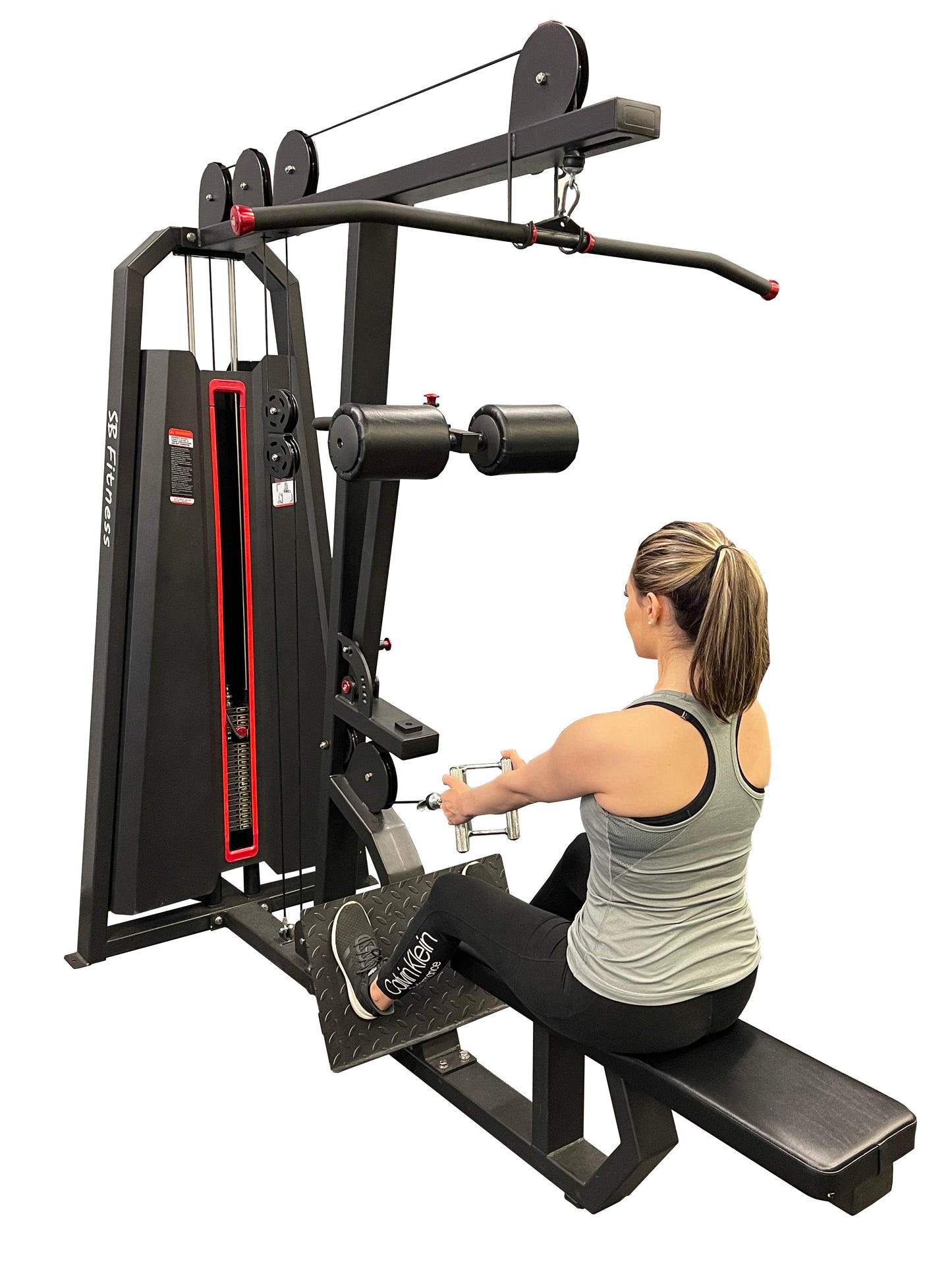 SB Fitness LPLR200S Commercial Lat Pulldown/Low Row Combo