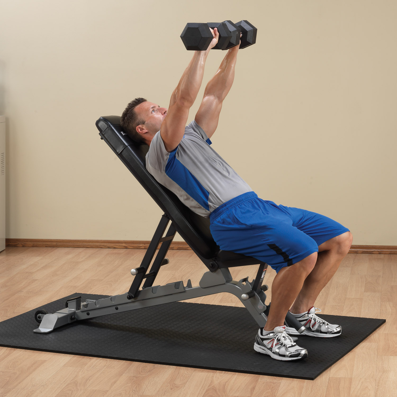 Body Solid Pro Clubline SFID325 Adjustable Bench Open Box Silver